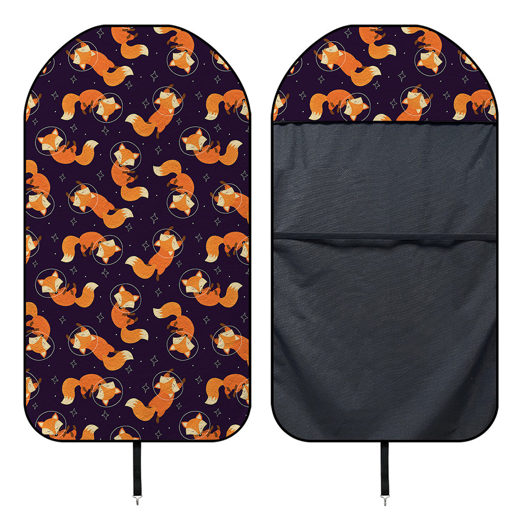 Space Fox Pattern Print Waterproof Car Seat Cover