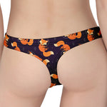 Space Fox Pattern Print Women's Thong