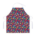 Space Rockets Pattern Print Adjustable Apron