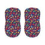 Space Rockets Pattern Print Bar Stool Covers