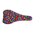 Space Rockets Pattern Print Bicycle Seat Cover
