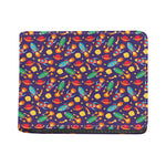 Space Rockets Pattern Print Bifold Wallet