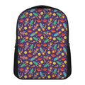 Space Rockets Pattern Print Casual Backpack