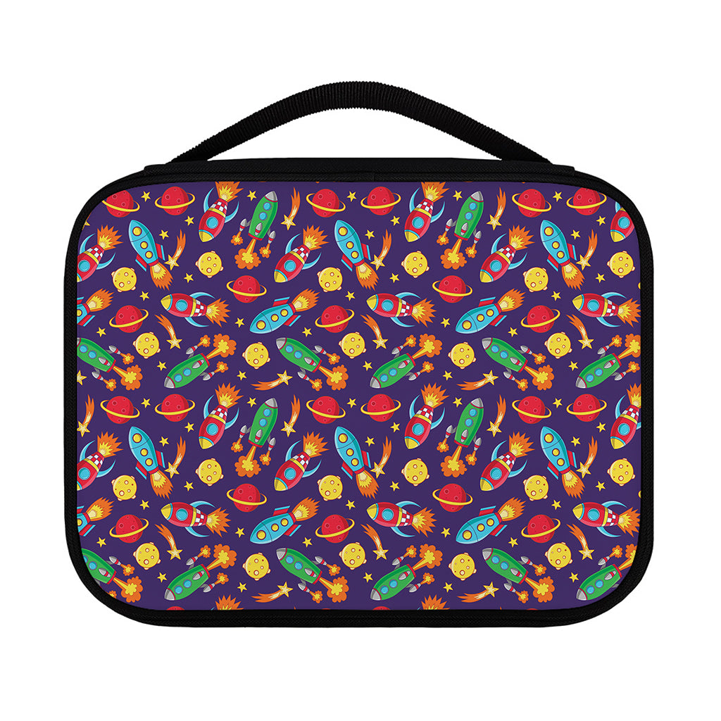 Space Rockets Pattern Print Classic Bible Case