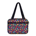 Space Rockets Pattern Print Double Strap Bible Bag