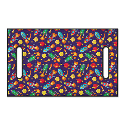 Space Rockets Pattern Print Golf Cart Seat Cover