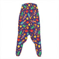 Space Rockets Pattern Print Hammer Pants
