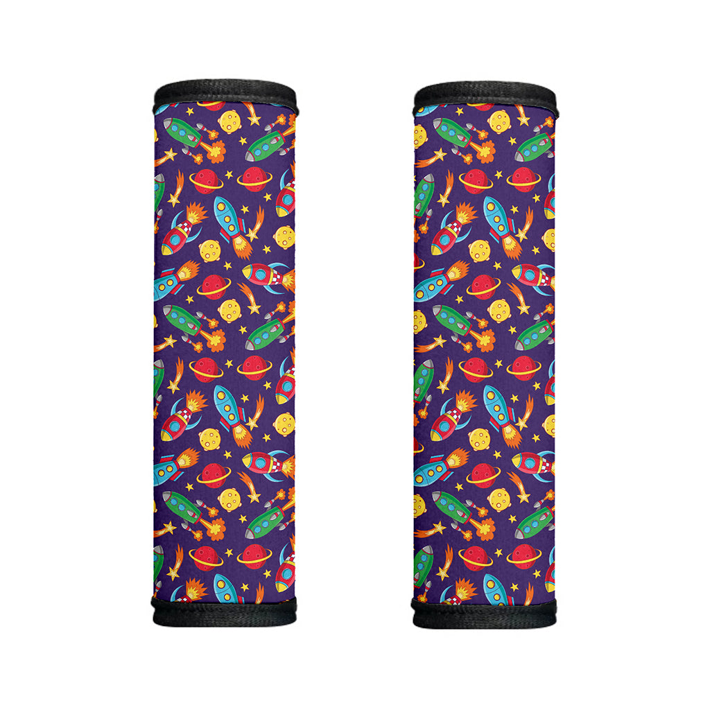 Space Rockets Pattern Print Handle Covers
