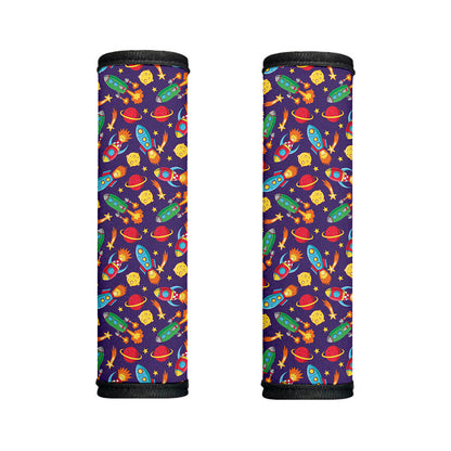 Space Rockets Pattern Print Handle Covers
