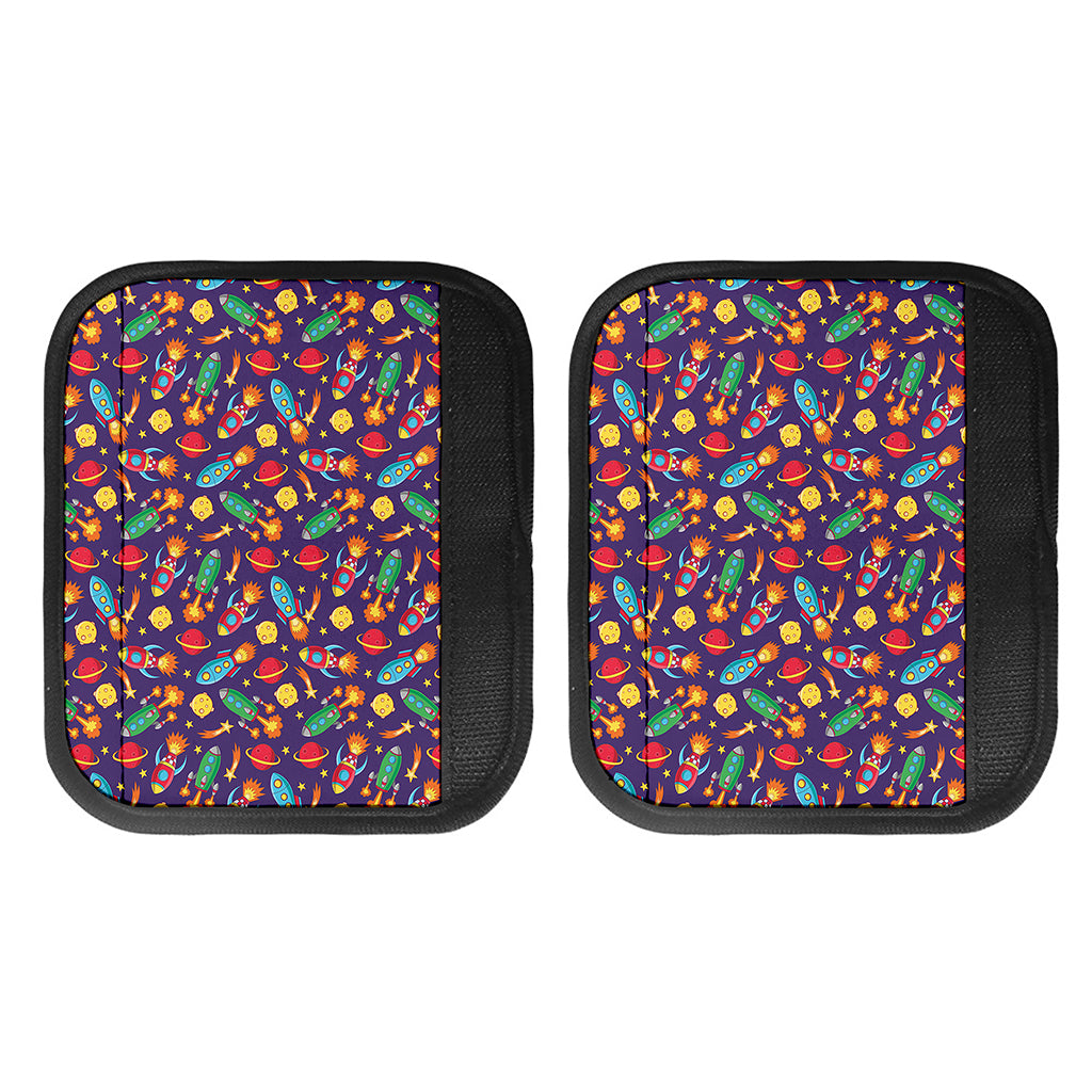 Space Rockets Pattern Print Handle Covers