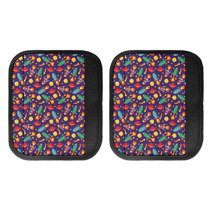 Space Rockets Pattern Print Handle Covers