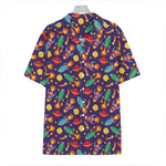 Space Rockets Pattern Print Hawaiian Shirt