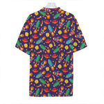 Space Rockets Pattern Print Hawaiian Shirt