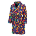 Space Rockets Pattern Print Men's Bathrobe