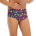 Space Rockets Pattern Print Men's Briefs