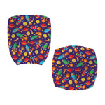 Space Rockets Pattern Print Office Chair Cover