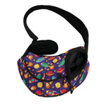 Space Rockets Pattern Print Pet Sling Carrier