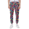 Space Rockets Pattern Print Joggers