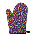 Space Rockets Pattern Print Single Oven Mitt