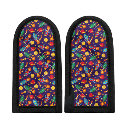 Space Rockets Pattern Print Skillet Handle Cover