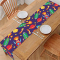Space Rockets Pattern Print Table Runner