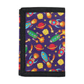 Space Rockets Pattern Print Trifold Wallet