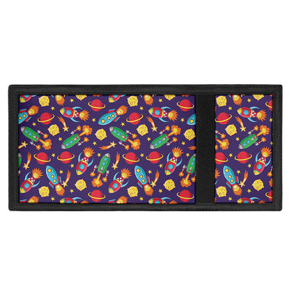 Space Rockets Pattern Print Trifold Wallet