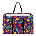 Space Rockets Pattern Print Utility Tote Bag