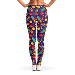 Space Rockets Pattern Print Women's Leggings
