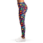 Space Rockets Pattern Print Women's Leggings