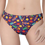 Space Rockets Pattern Print Women's Thong