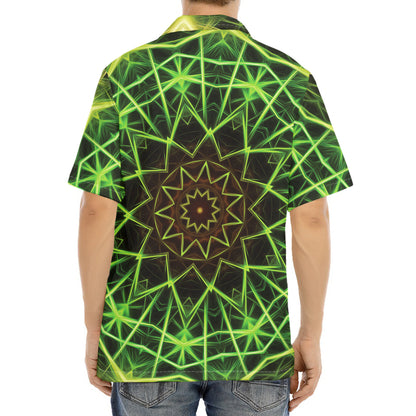 Sparkle Kaleidoscope Print Aloha Shirt