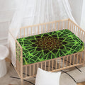 Sparkle Kaleidoscope Print Baby Crib Sheet