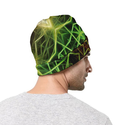 Sparkle Kaleidoscope Print Beanie