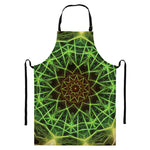 Sparkle Kaleidoscope Print Bib Apron With Pocket