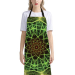 Sparkle Kaleidoscope Print Bib Apron With Pocket
