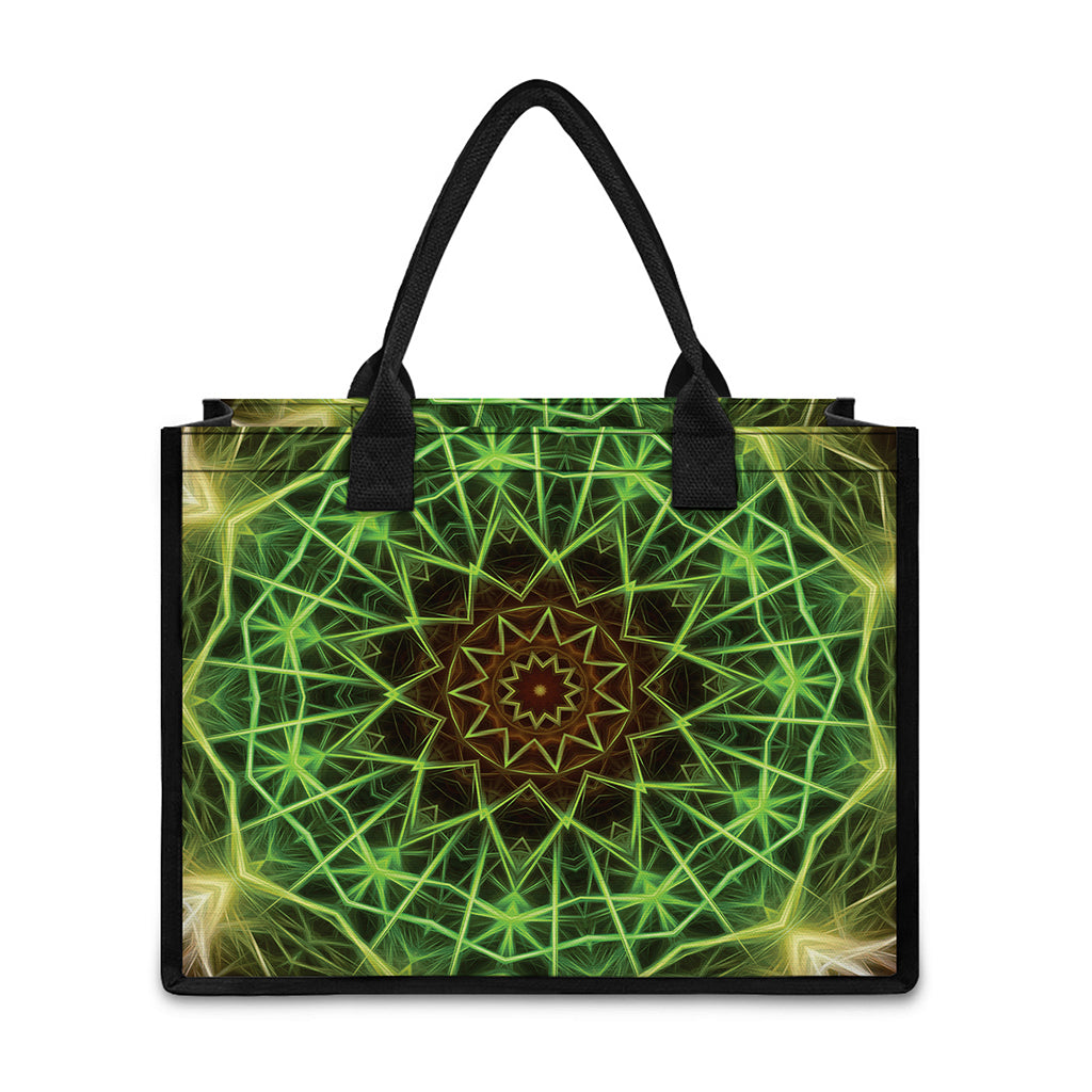 Sparkle Kaleidoscope Print Canvas Tote Bag