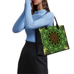 Sparkle Kaleidoscope Print Canvas Tote Bag