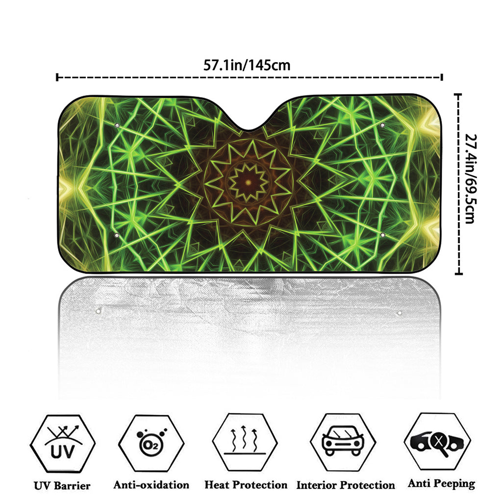 Sparkle Kaleidoscope Print Car Windshield Sun Shade