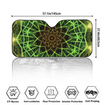 Sparkle Kaleidoscope Print Car Windshield Sun Shade