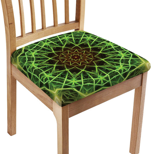 Sparkle Kaleidoscope Print Chair Cushion Cover
