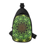 Sparkle Kaleidoscope Print Chest Bag
