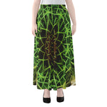 Sparkle Kaleidoscope Print Chiffon Maxi Skirt