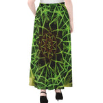 Sparkle Kaleidoscope Print Chiffon Maxi Skirt