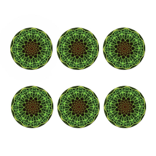 Sparkle Kaleidoscope Print Coaster Set
