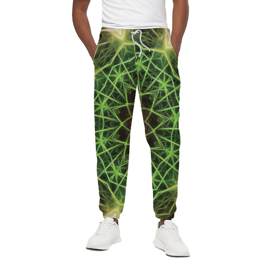 Sparkle Kaleidoscope Print Cotton Pants