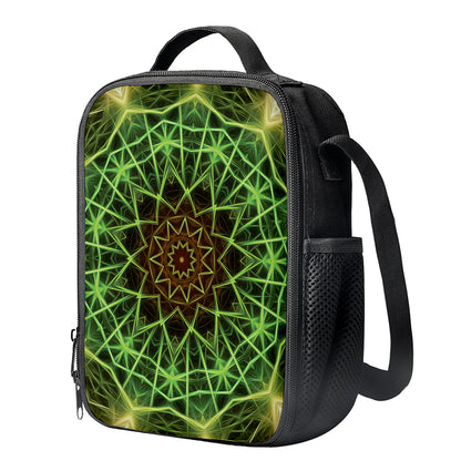 Sparkle Kaleidoscope Print Crossbody Lunch Bag