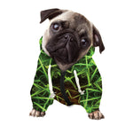 Sparkle Kaleidoscope Print Dog Zip Up Hoodie