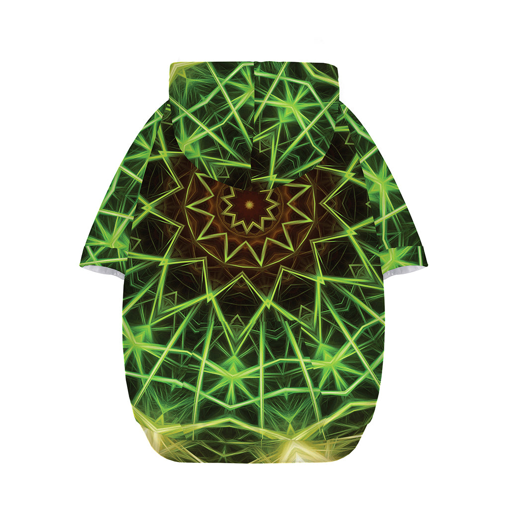 Sparkle Kaleidoscope Print Dog Zip Up Hoodie