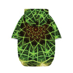 Sparkle Kaleidoscope Print Dog Zip Up Hoodie
